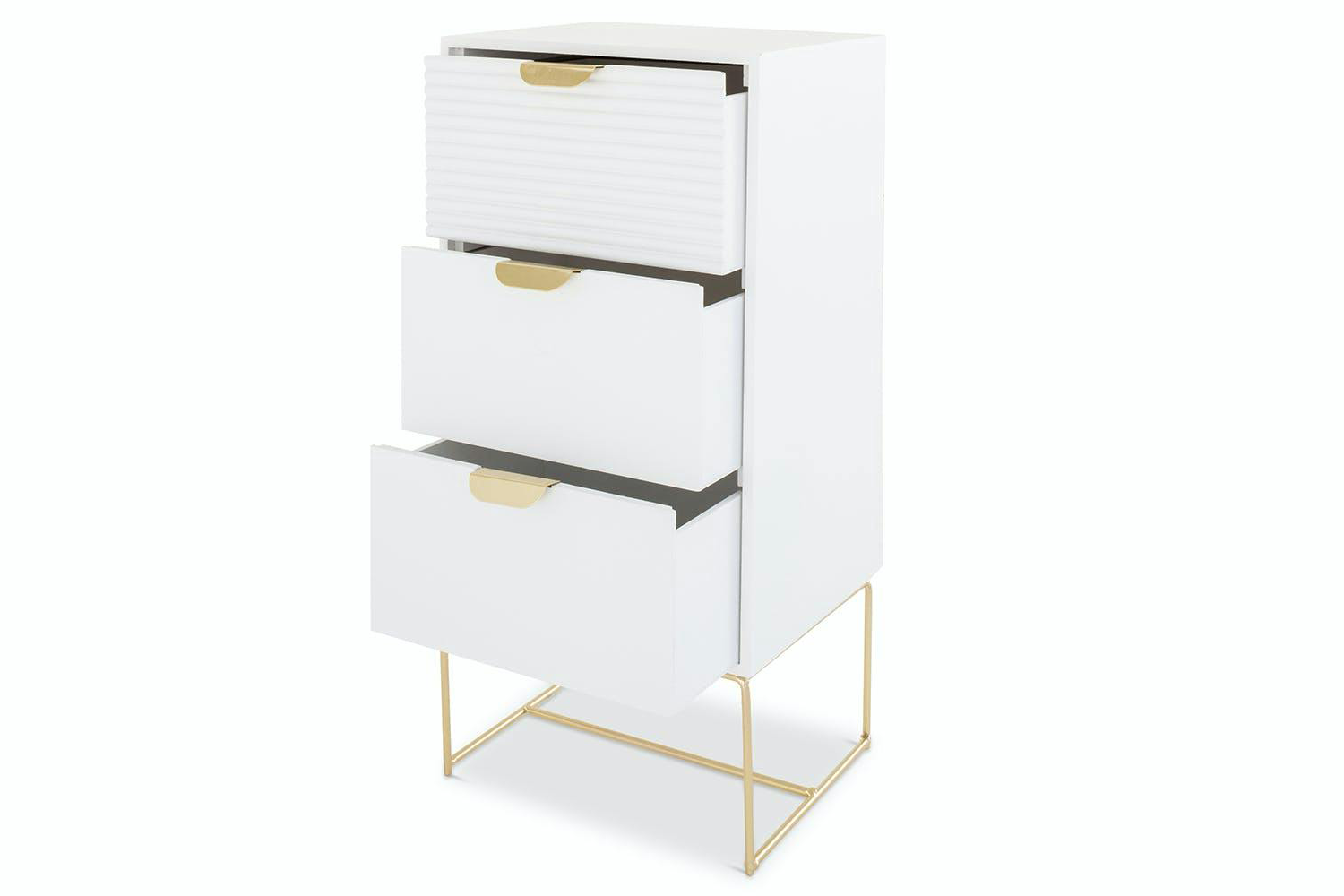Frankie Bedside Table | Slim | White