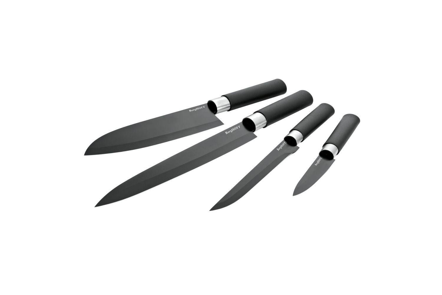 Berghoff Dna Prime 4 Piece Knife Set | Kitchen Knives | Stainless Steel | Black