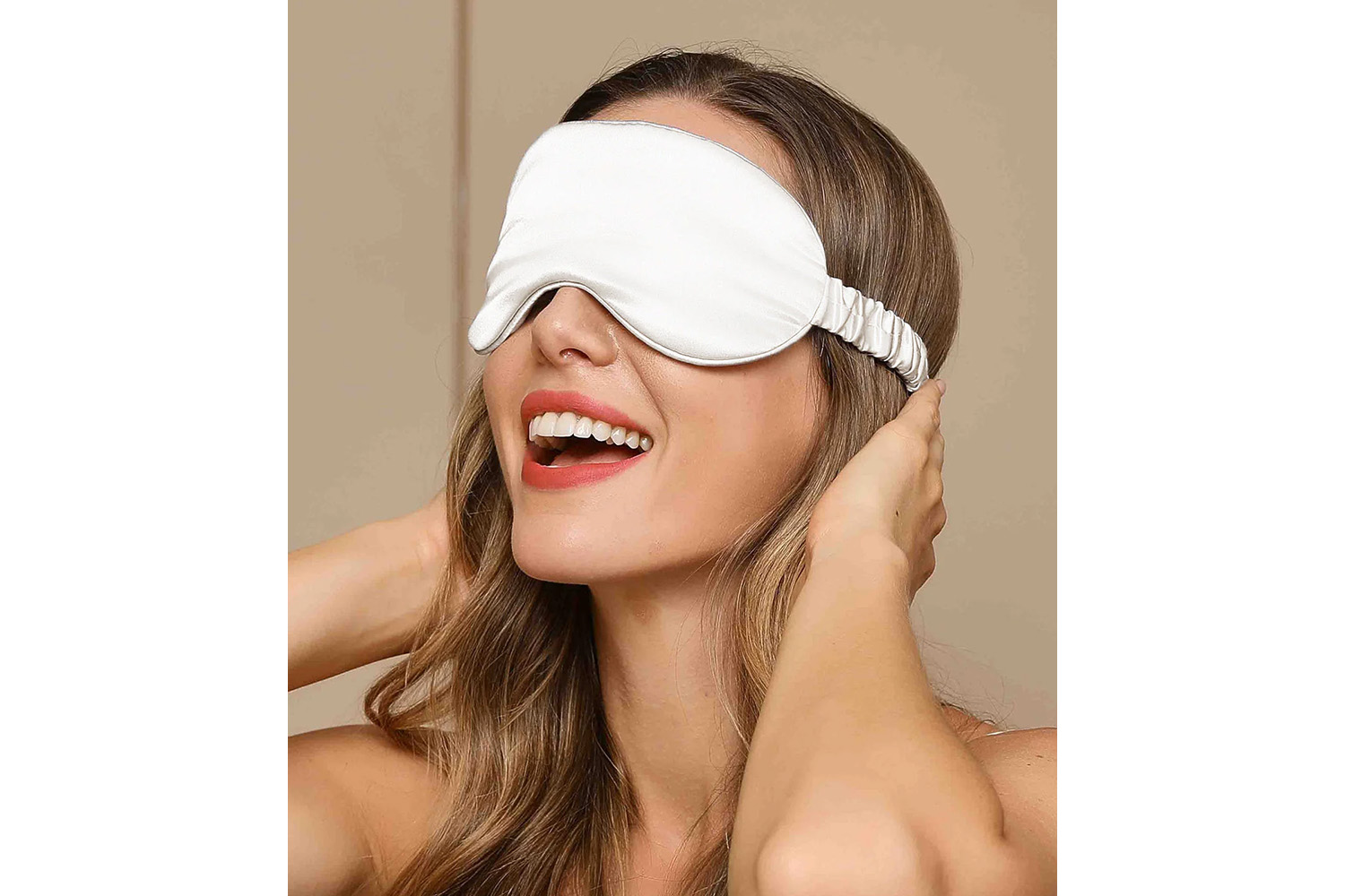 The Linen Consultancy | 19 Momme Silk Eye Mask | White