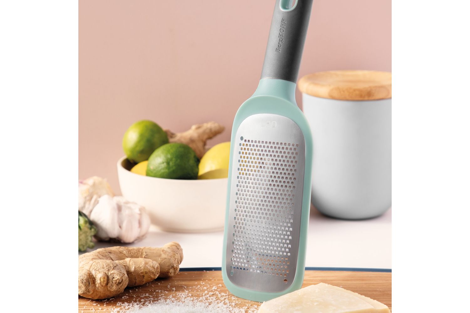 Berghoff Fine Paddle Grater | Kitchen Gadget | Stainless Steel | Mint