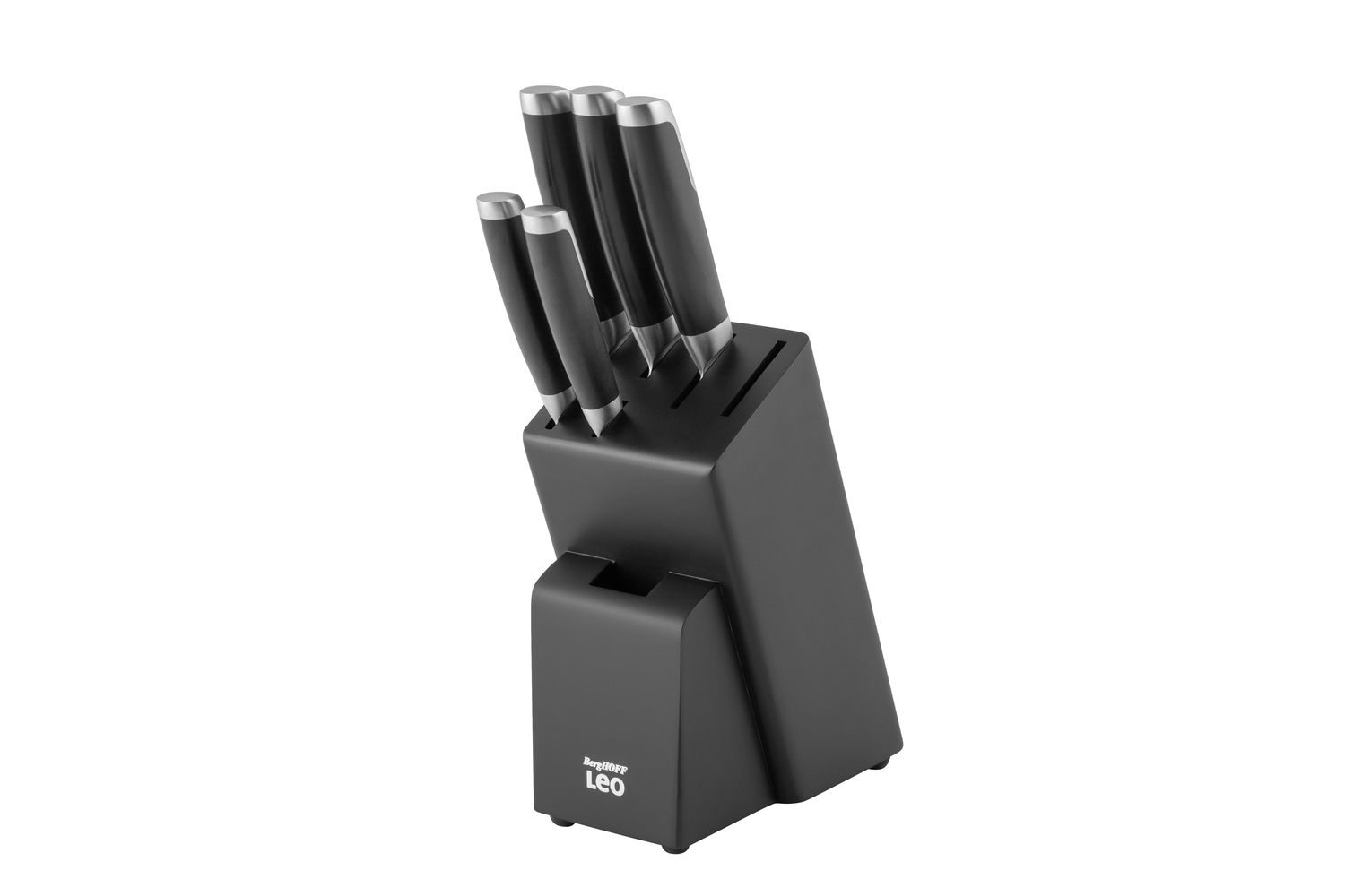 Berghoff 6pc Knife Block Graphite | Knife Block Set | Stainless Steel | Large