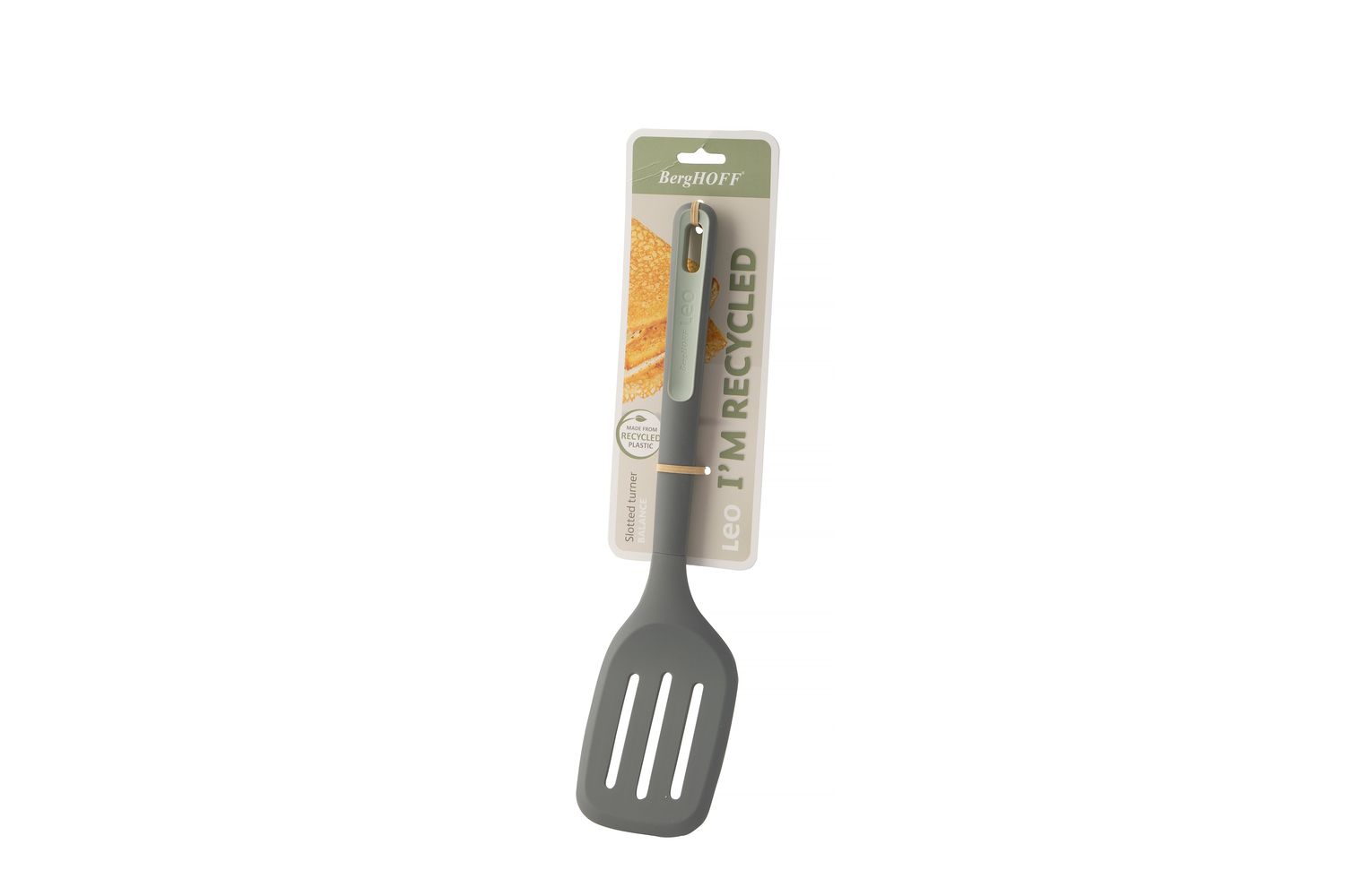 Berghoff Slotted Turner Grey | Kitchen Gadget | Silicone & Recycled Plastic
