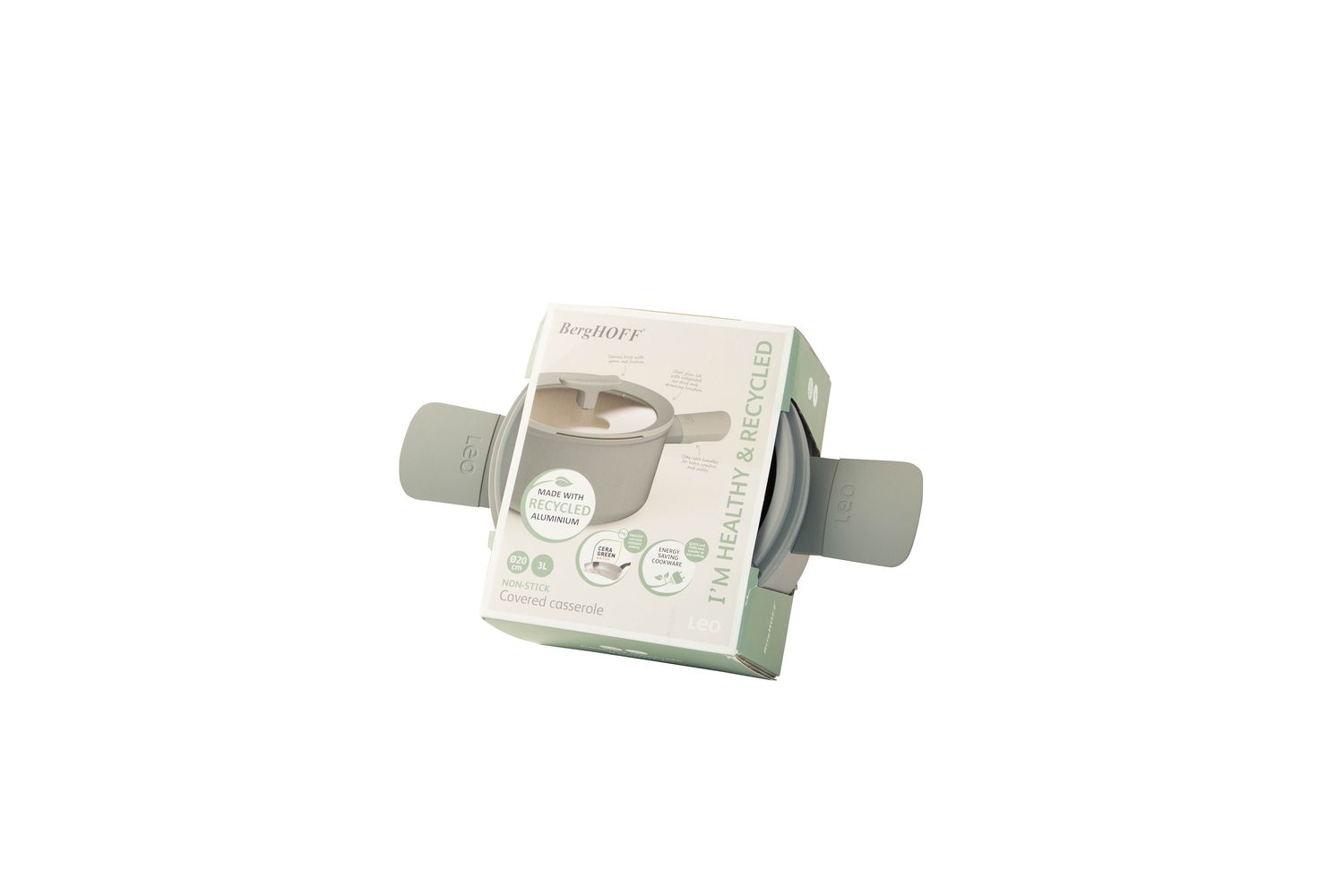 Berghoff Covered Casserole 20cm Moonmist | Covered Casserole | Recycled Aluminium | 20cm