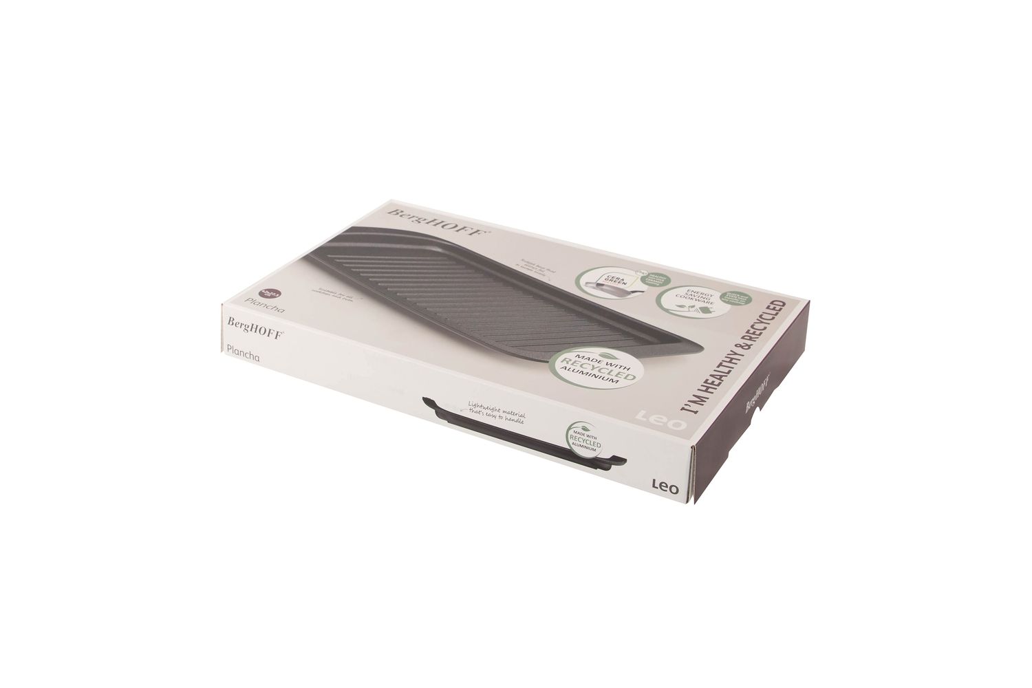 Berghoff Plancha Plate | Non-stick Grill Pan | Recycled Aluminium | 42x28cm