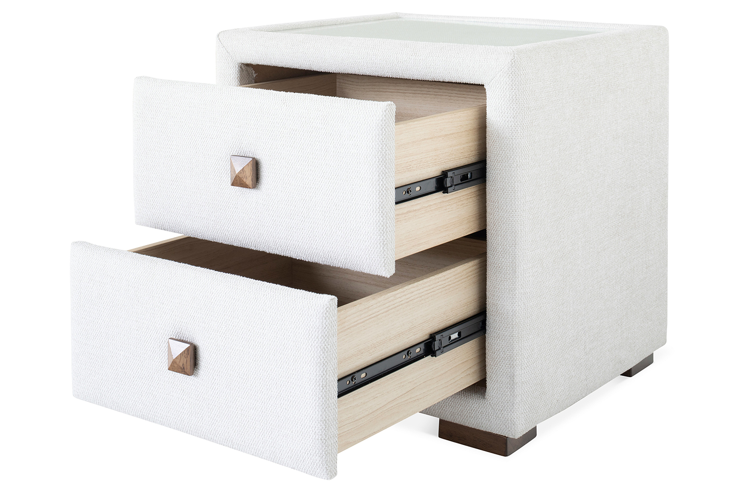 Willow Bedside Locker | 2 Drawer | Oat