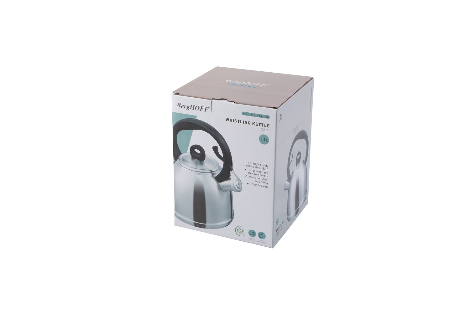 Berghoff Cami Whistling Kettle | Stainless Steel | 1.9 Litre