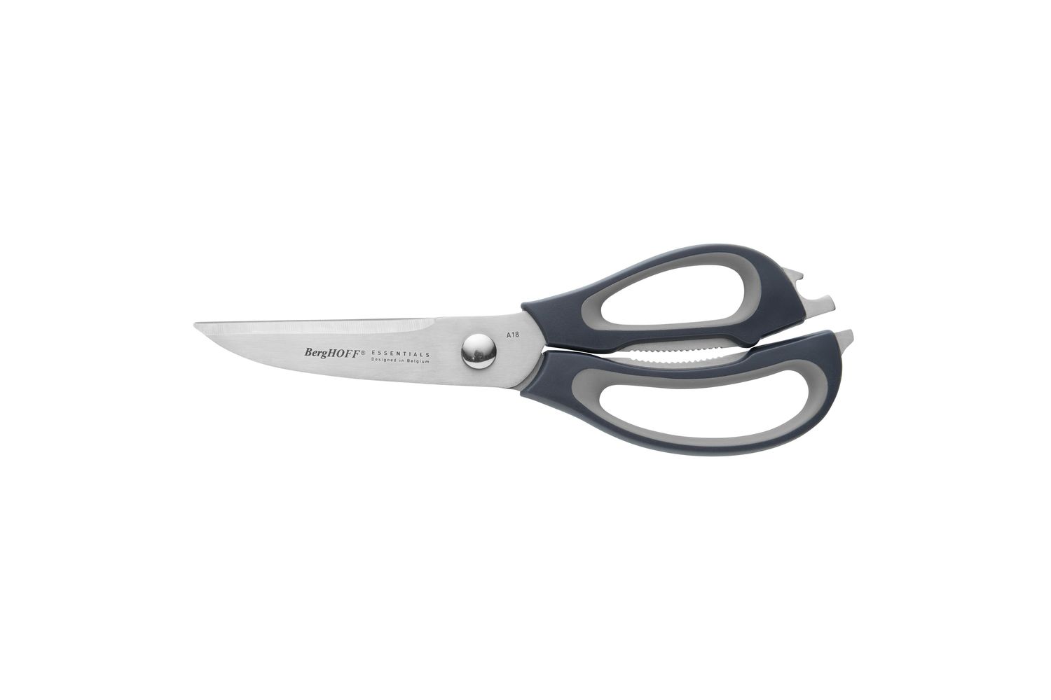 Berghoff Kitchen Scissors | Stainless Steel | Black Grey | 22cm