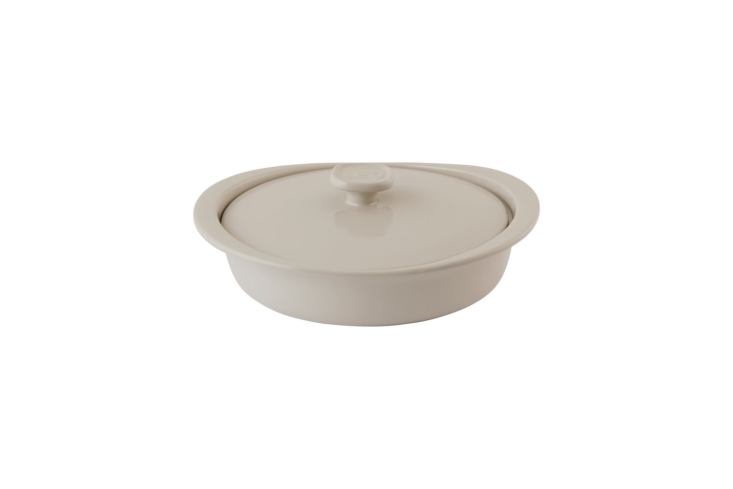 Berghoff Covered Round Baking Dish 2.4 Litre Balance Moonmist | Baking Dish | Stoneware | 24 Centimetre