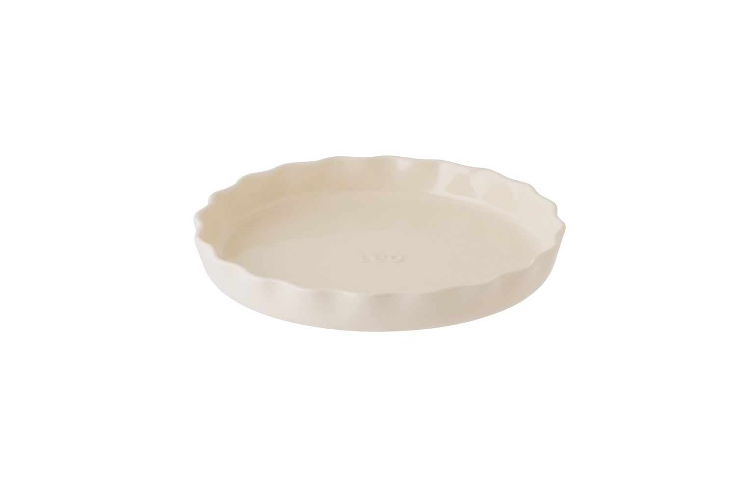 Berghoff Rippled Pie Dish Balance Moonbeam 28cm | Pie Dish | Stoneware