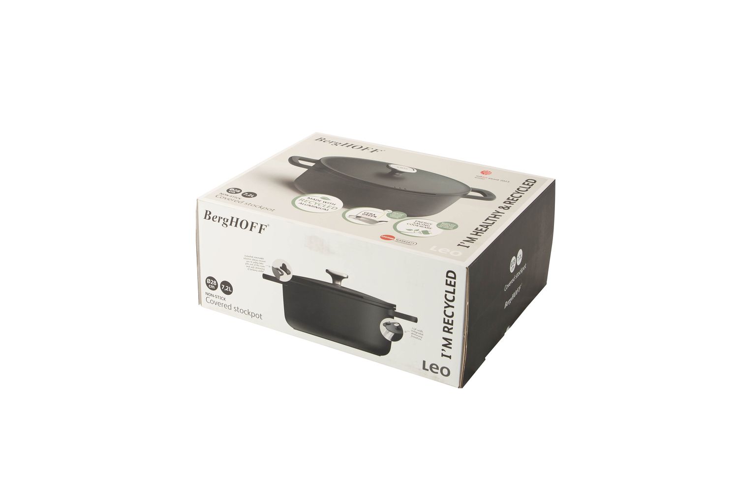 Berghoff Phantom Stockpot | Non Stick | Recycled Aluminium | 28cm