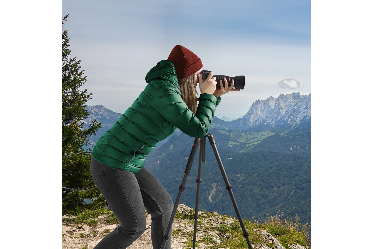 Hama Ramble II Duo Carbon 160cm Travel Tripod | Black