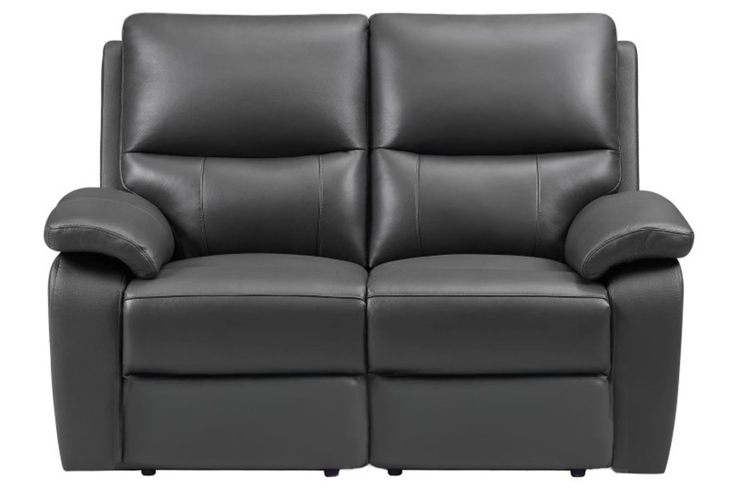Cannes 2 Seater Sofa | Power Recliner | Leather | Charcoal