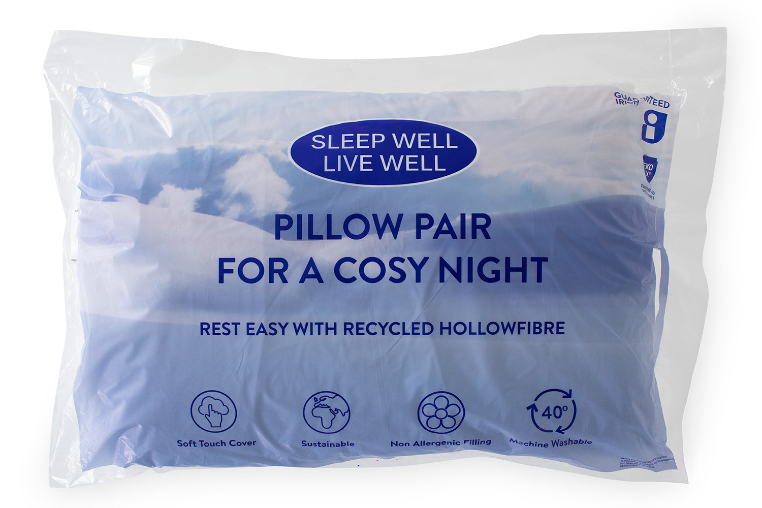 The Soft Bedding Company | Cosy Night Pillow | Twin Pack