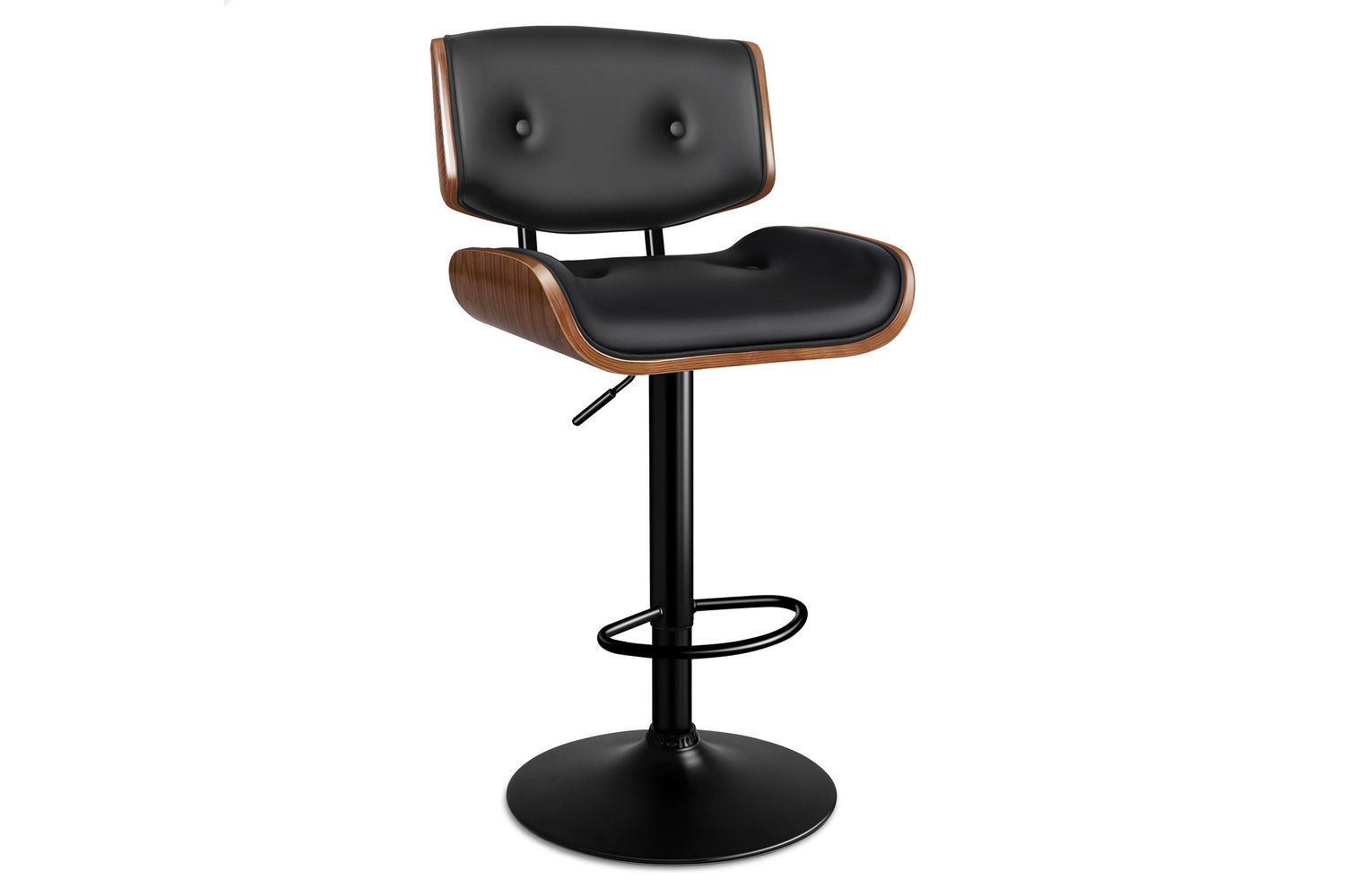 Alfordson Odette Modern Kitchen Stool | Bar Stool | Faux Leather | Height Adjustable