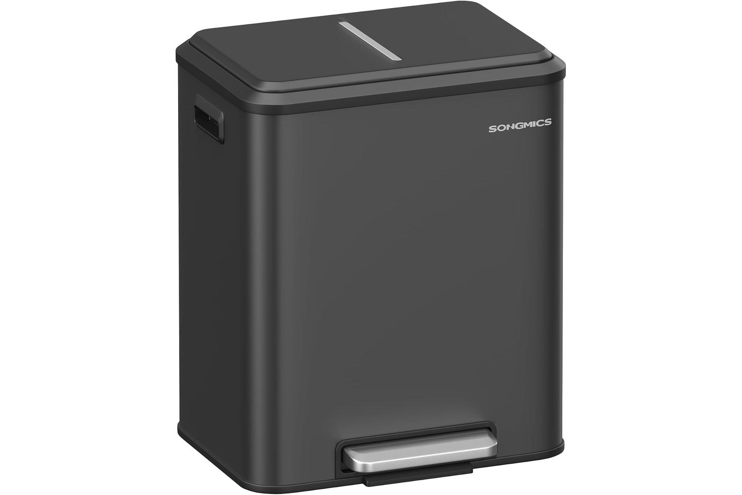 Songmics Trash Can | Stainless Steel | 2x15l
