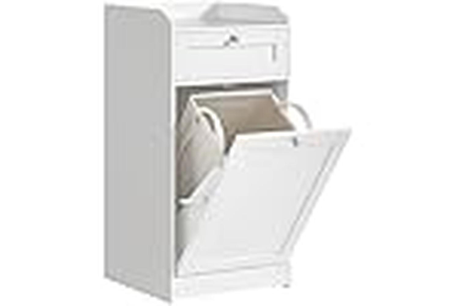 Vasagle Bathroom Cabinet | Mdf | Cloud White | 40 X 40 X 80.2 Cm