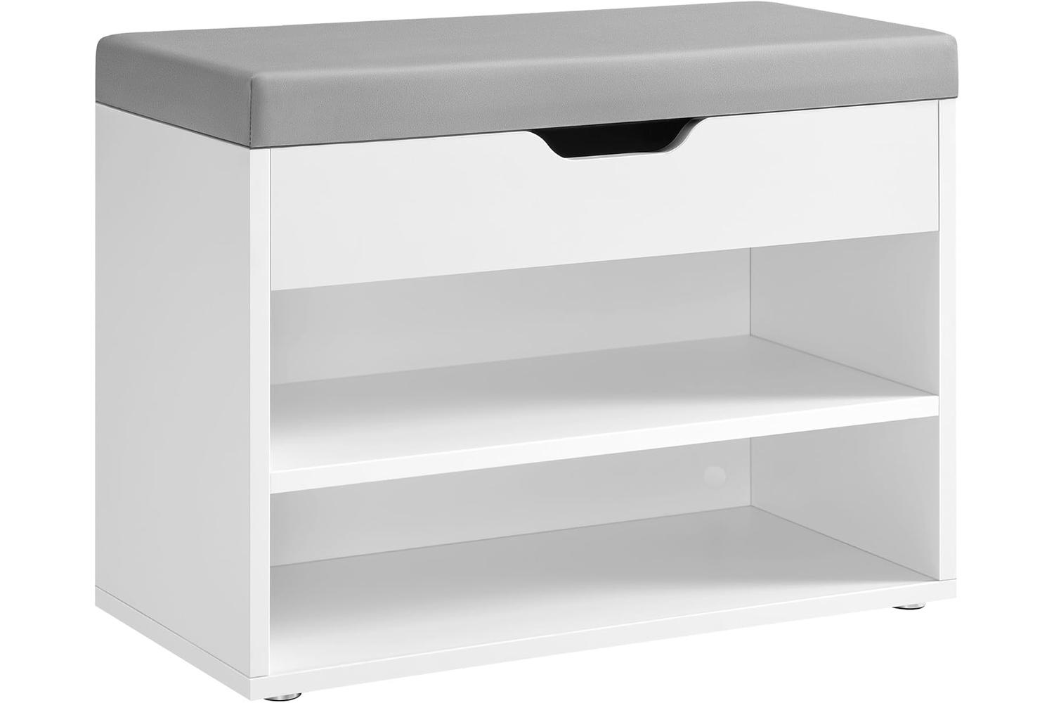 Shoe Bench | Storage Bench | Wood Chipboard Pu | 60 X 30 X 44 Cm