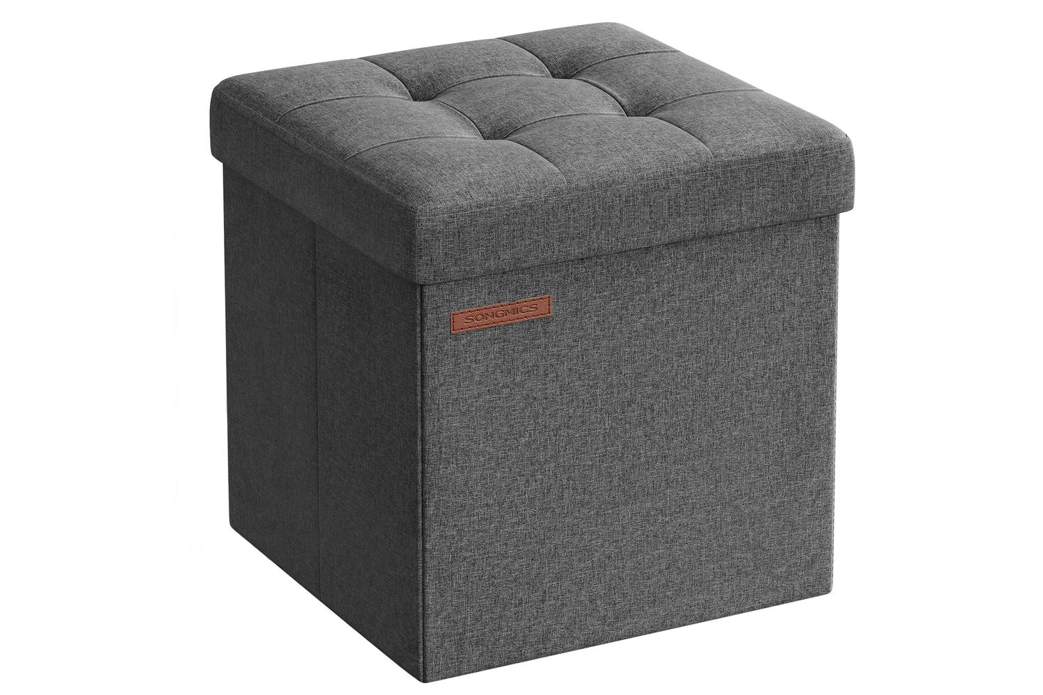 Storage Ottoman | Storage Ottoman | Imitation Linen | 30 X 30 X 30 Cm