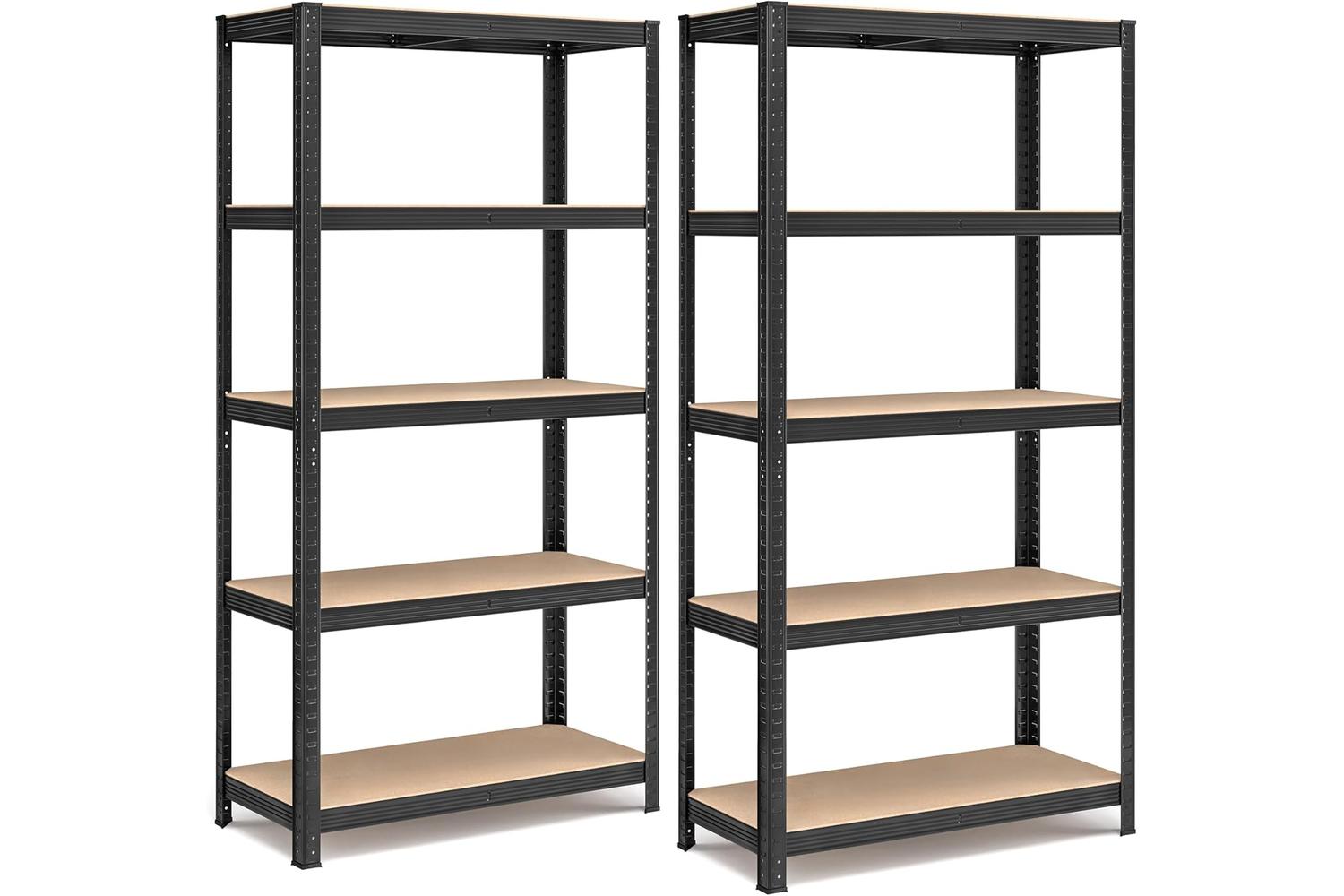 Songmics Shelving Unit | Steel Frame | Black | 180cm