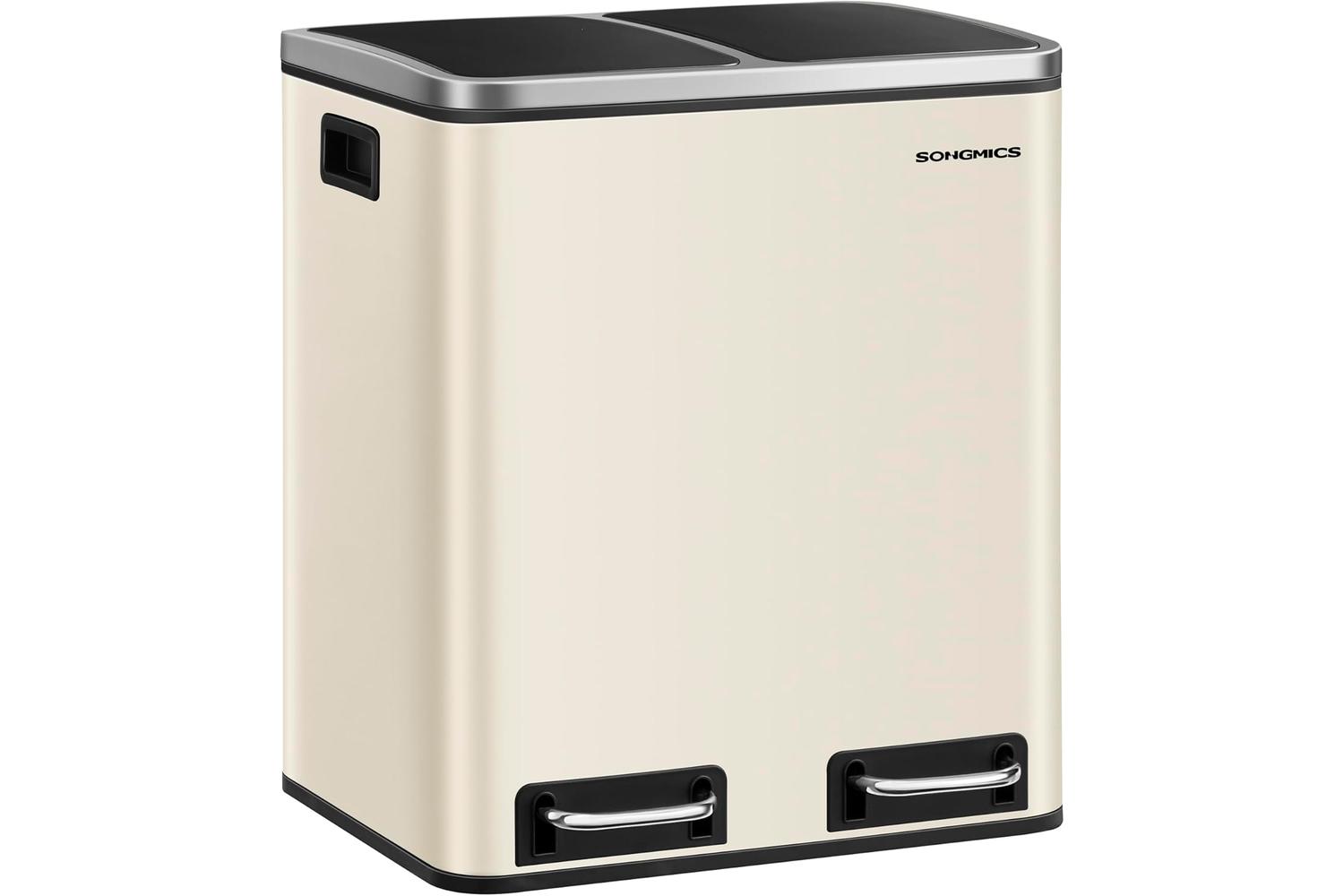 Songmics Trash Can | Rubbish Bin | Stainless Steel | 30l