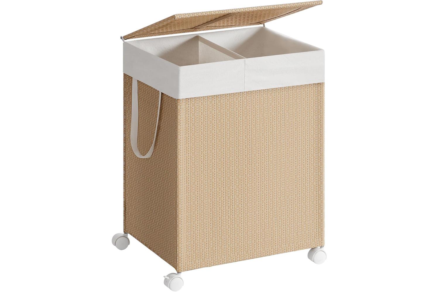 Laundry Hamper | Storage & Organisation | Steel & Polyester-cotton | 46.5 X 37.5 X 65 Cm