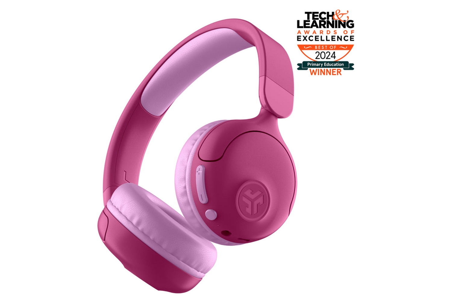 JLab Jbuddies Pop 2 In 1 Wireless & Wired Headphones | Pink