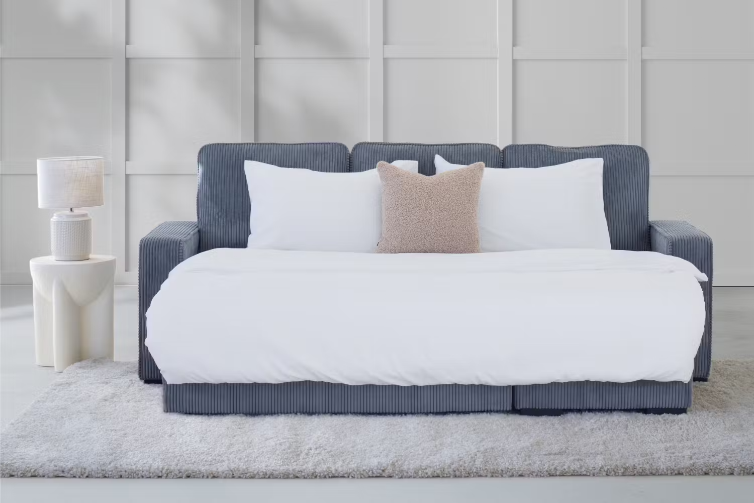 Leanne Chaise Sofa Bed | Reversible | Grey