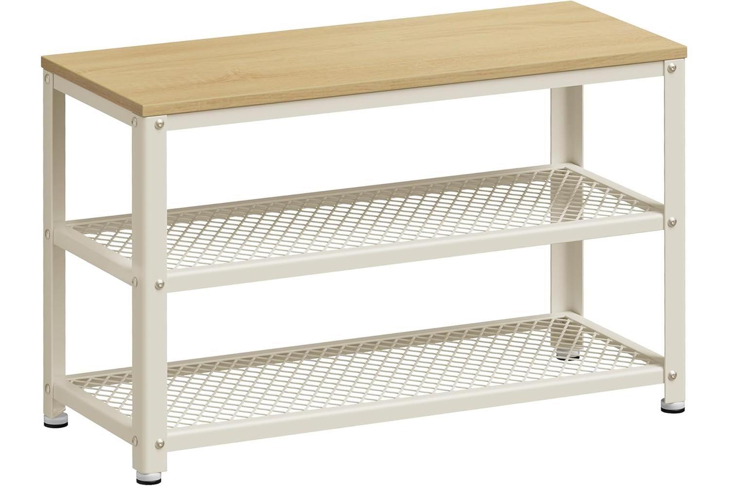 Shoe Bench | Storage Bench | Particleboard And Steel | 73cm