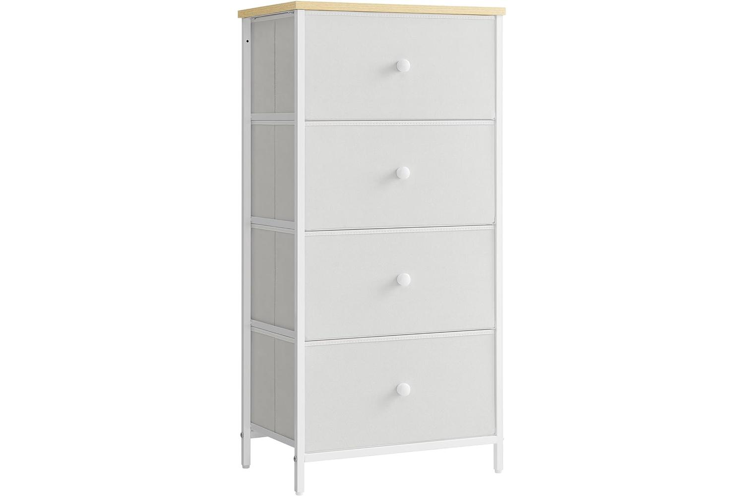 Dresser Unit | Chest Of Drawers | Particleboard Steel Non-woven Fabric | 30 X 45 X 91.7 Cm