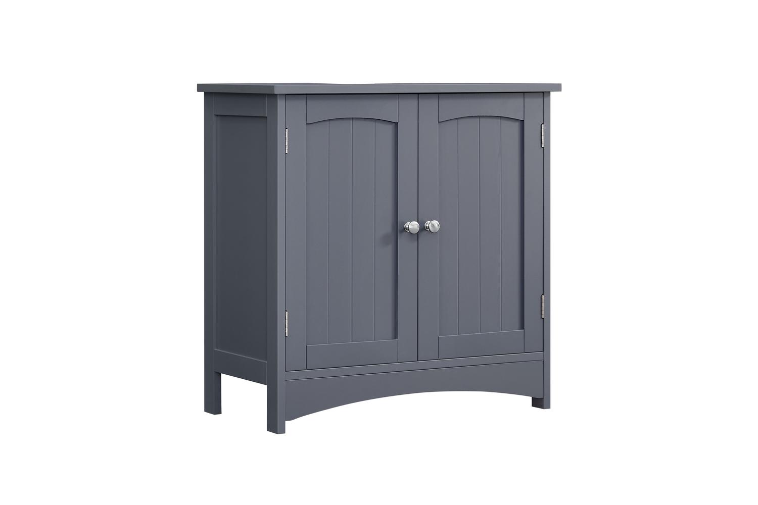 Vasagle Floor Cabinet | Mdf | Grey | 60 X 30 X 60 Cm