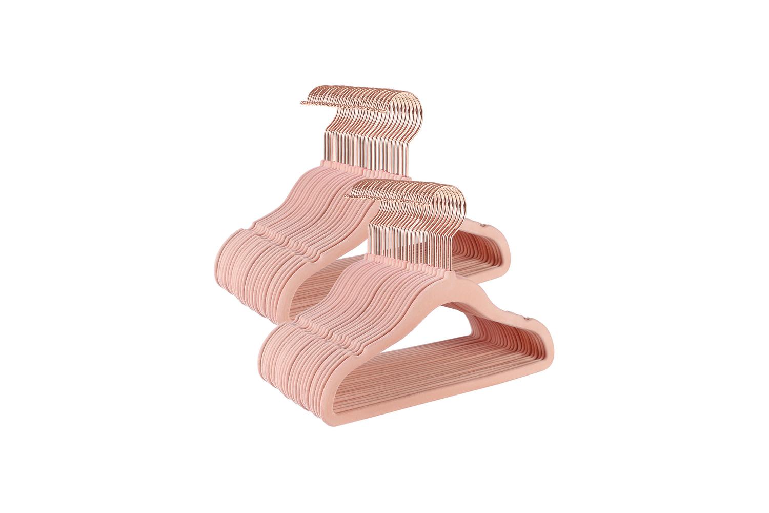 Velvet Hanger | Clothes Hanger | Velvet | Light Pink | Children