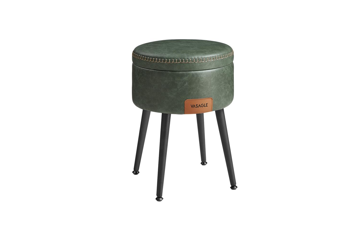 Storage Ottoman | Storage Ottoman | Steel Pu Foam | 38.2 X 44.4 Cm