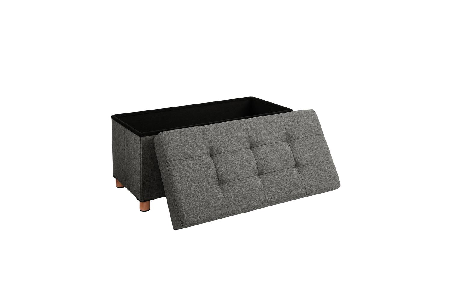Storage Ottoman | Storage Ottoman | Imitation Linen | 76 X 38 X 40 Cm