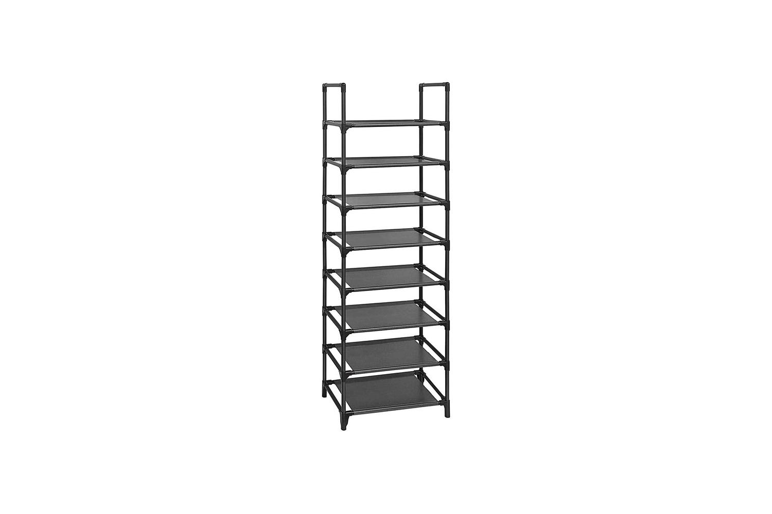 Shoe Rack | Shoe Storage Shelf | Non-woven Fabric & Iron | 8-tier 46x28x145cm
