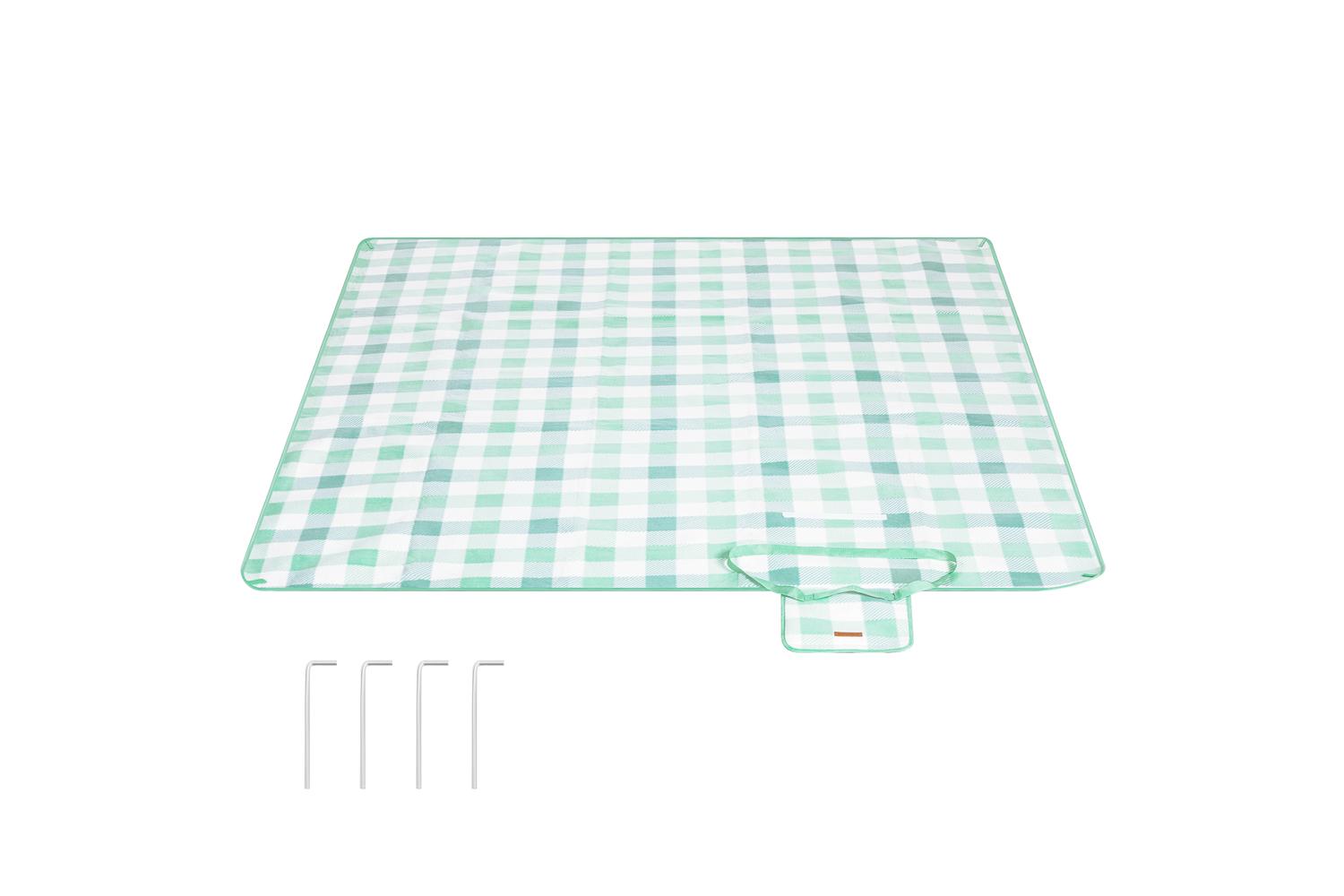 Songmics Camping Mat | Picnic Blanket | Fleece Surface | 200 X 200 Cm