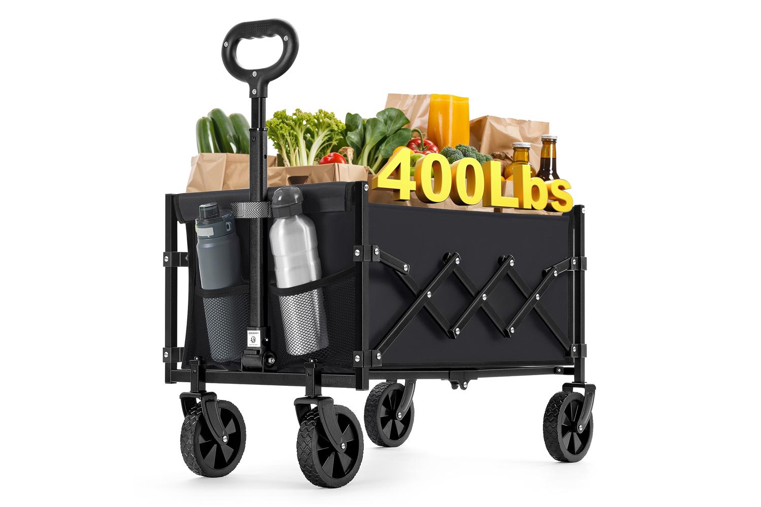 Foldable Wagon | Trolley | Steel & Oxford Fabric | 180kg Capacity