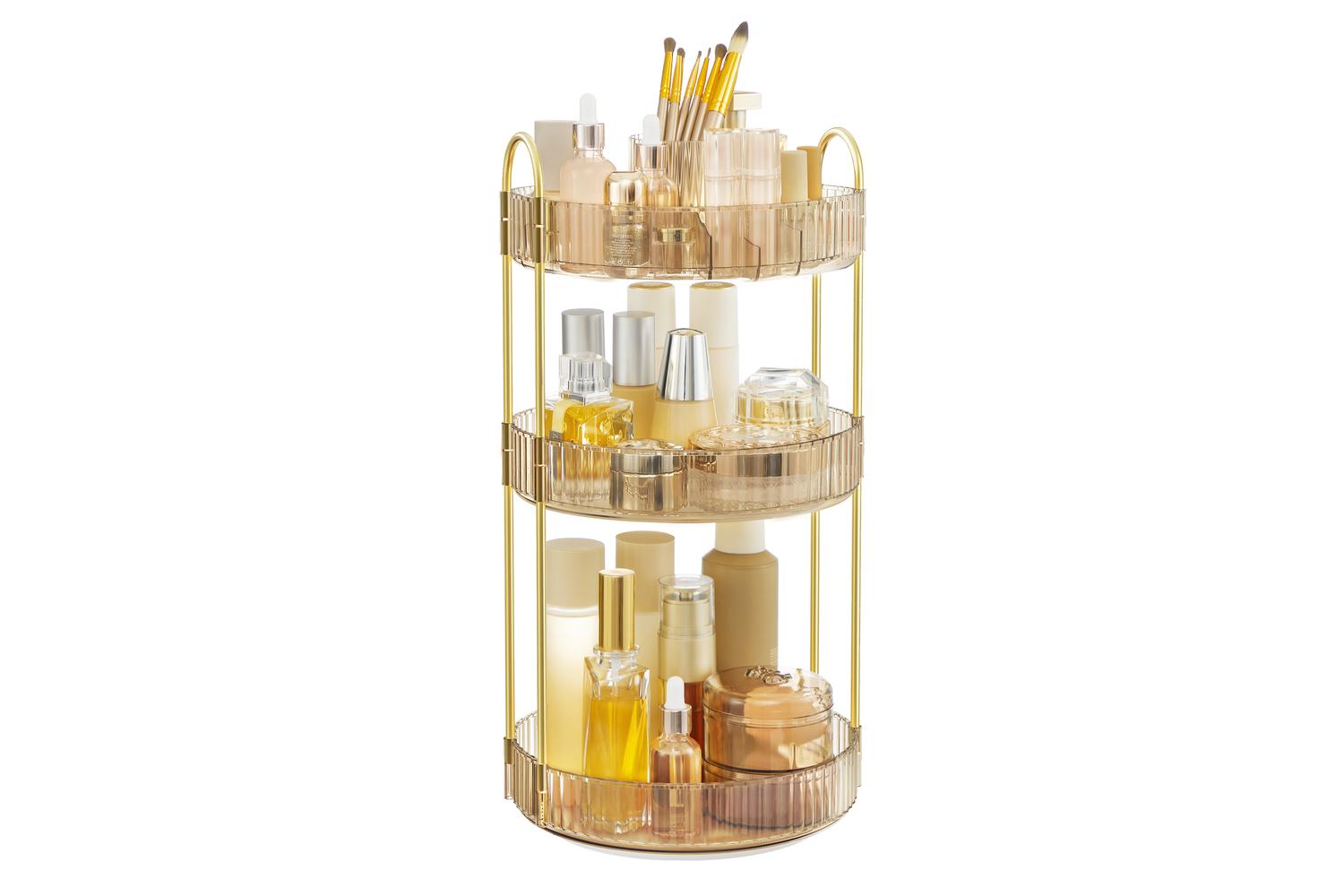 Makeup Organizer | Makeup Holder | Metal And Pet Plastic | Multi-tier