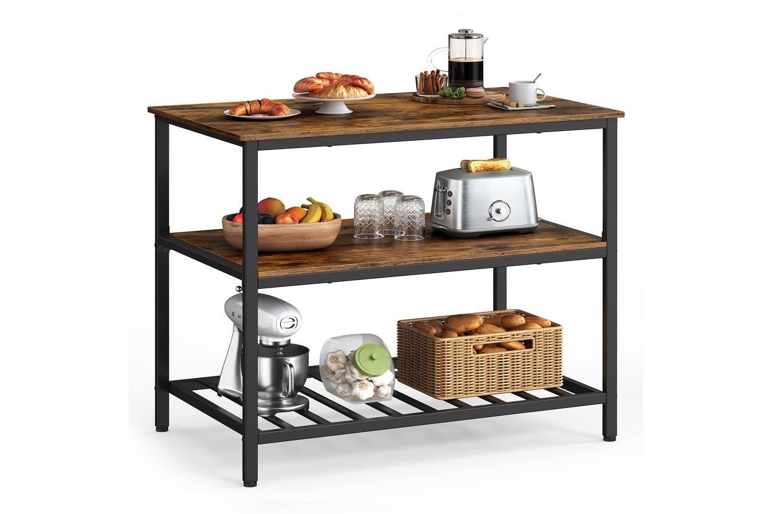 Kitchen Island | Kitchen Storage | Steel Frame | 60 X 100 X 90 Cm