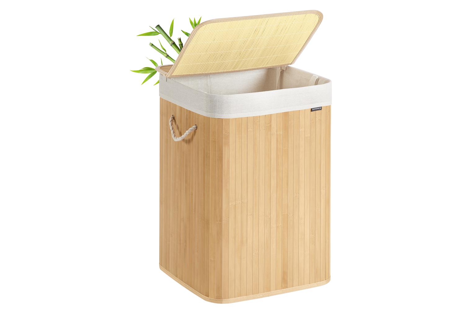 Laundry Hamper | Laundry Basket | Bamboo | 95l