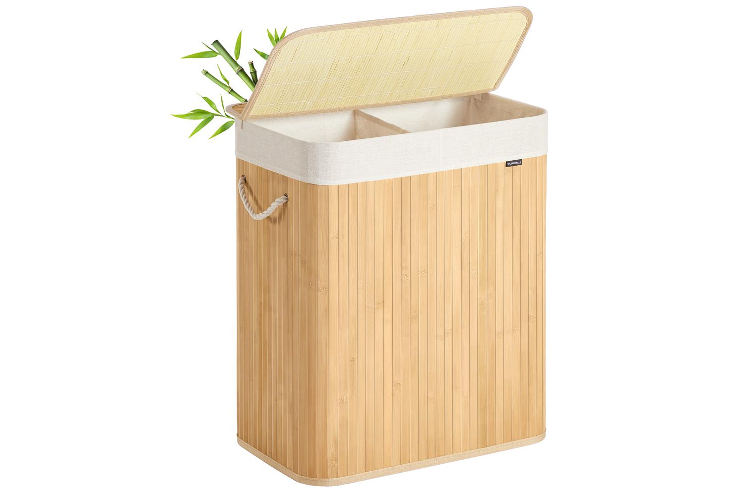 Laundry Hamper | Laundry Basket | Bamboo | 100 Litre