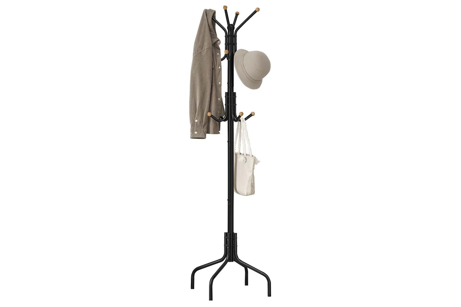 Coat Rack | Free Standing | Steel | 12 Hooks