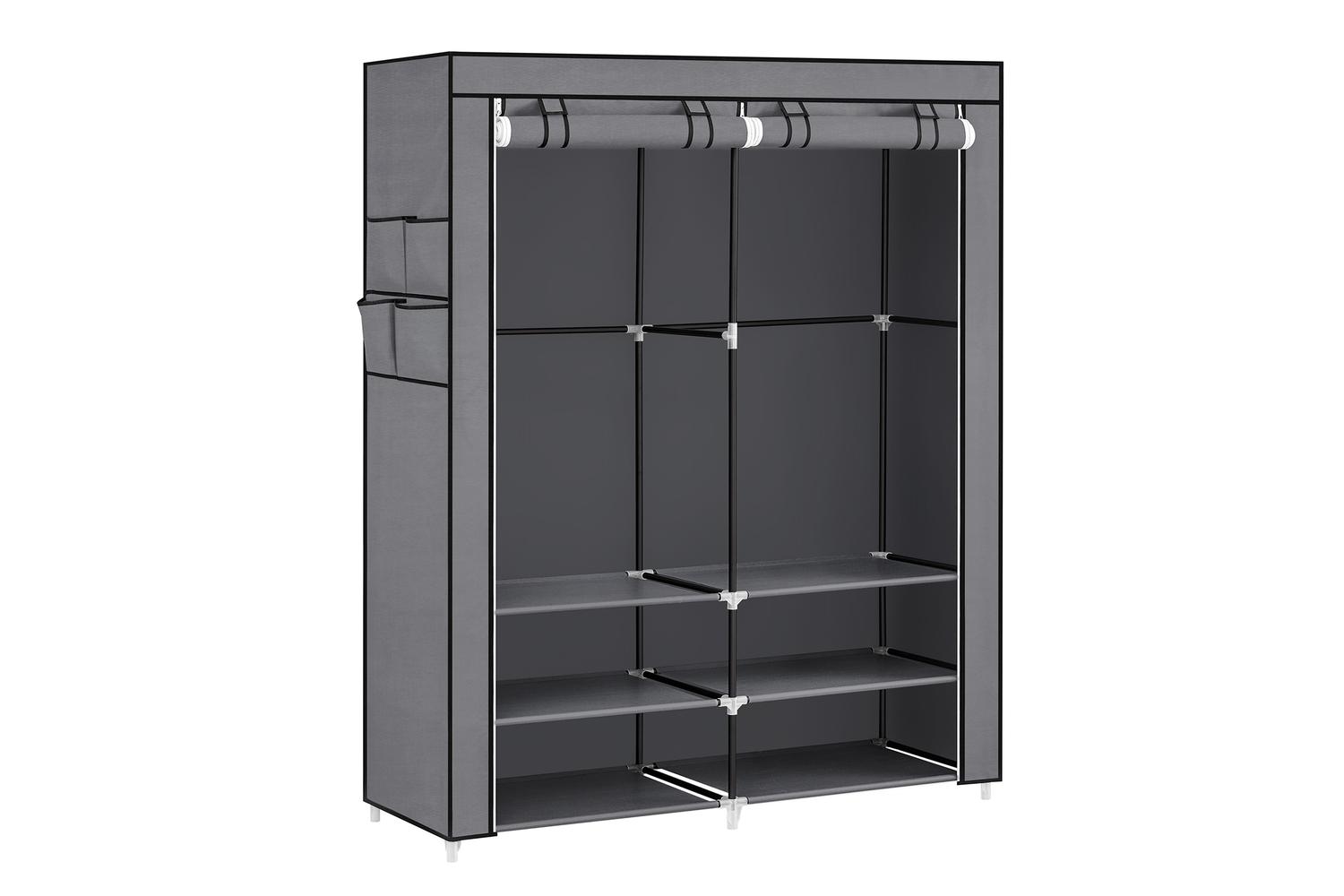 Wardrobe | Clothes Storage | Steel & Non-woven Fabric | 127 X 45 X 176 Cm