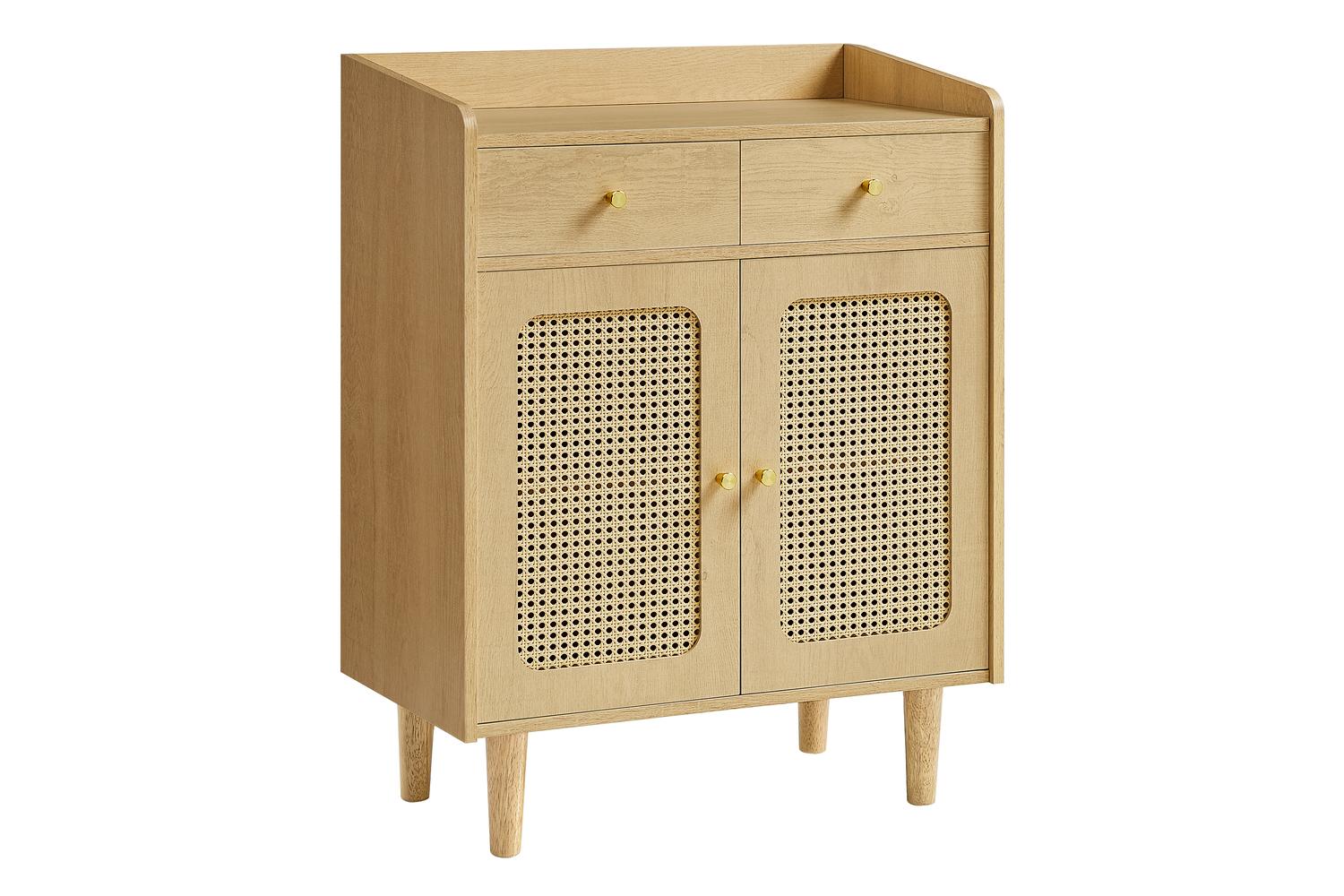 Vasagle Storage Cabinet | Boho Style | Wooden Legs | Adjustable Shelf