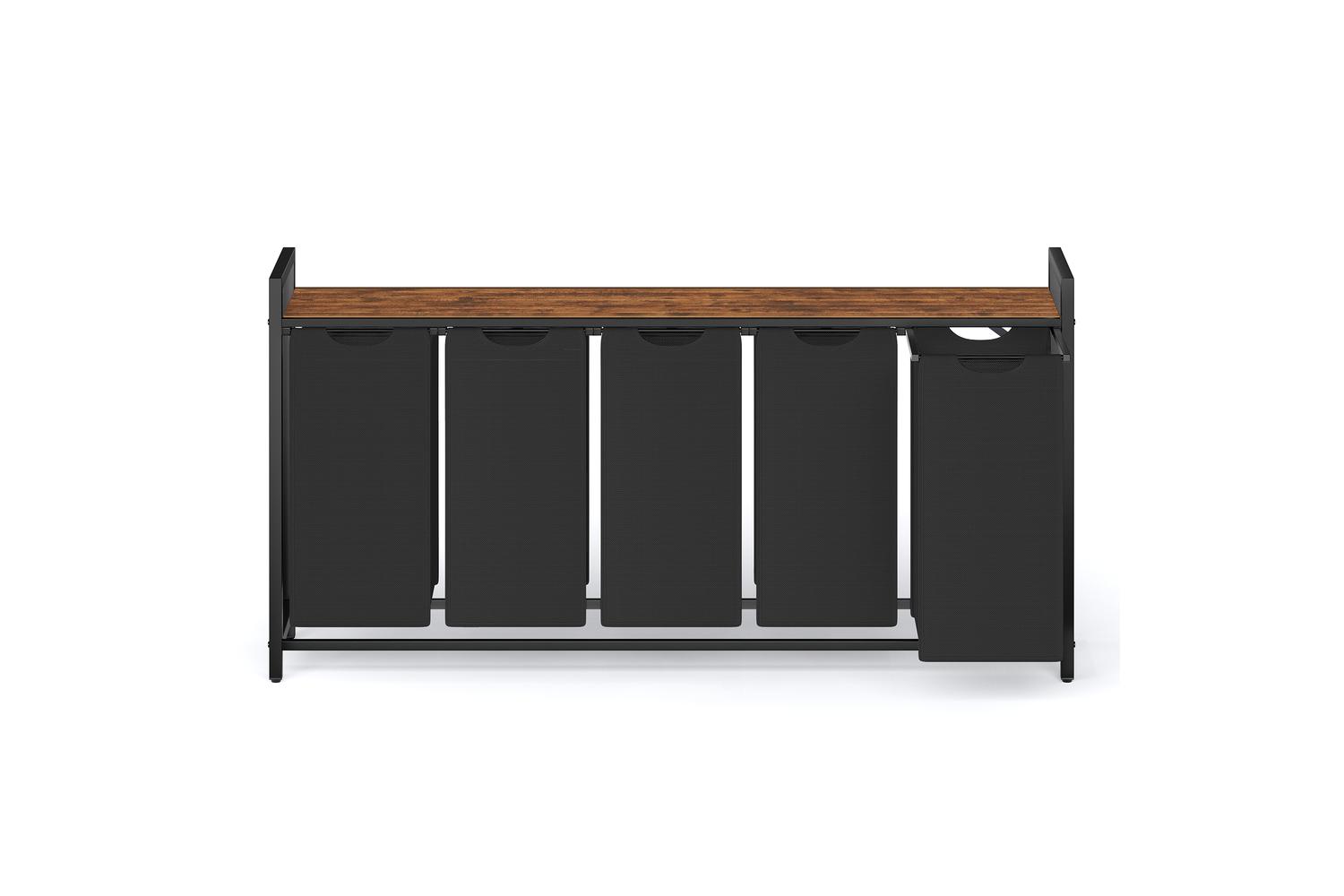 Laundry Hamper | Laundry Basket | Mdf & Steel | 143.5 X 33 X 72 Cm