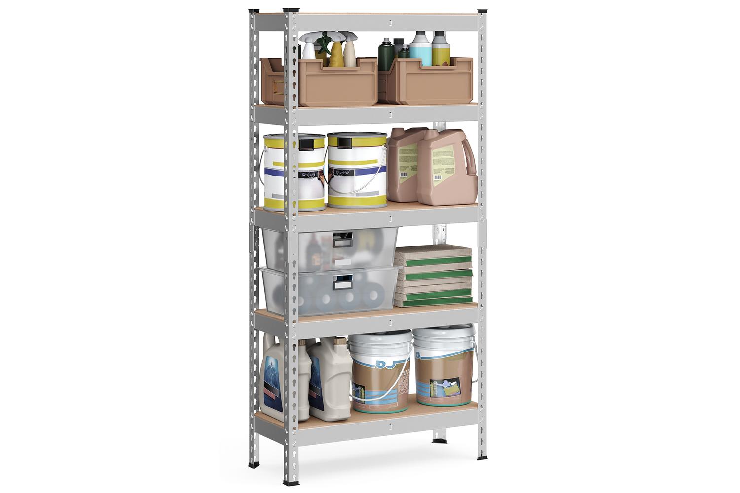 Songmics Shelving Unit | Garage Shelving | Steel & Mdf | 5-tier | 11.8 X 29.5 X 59.1 Inches