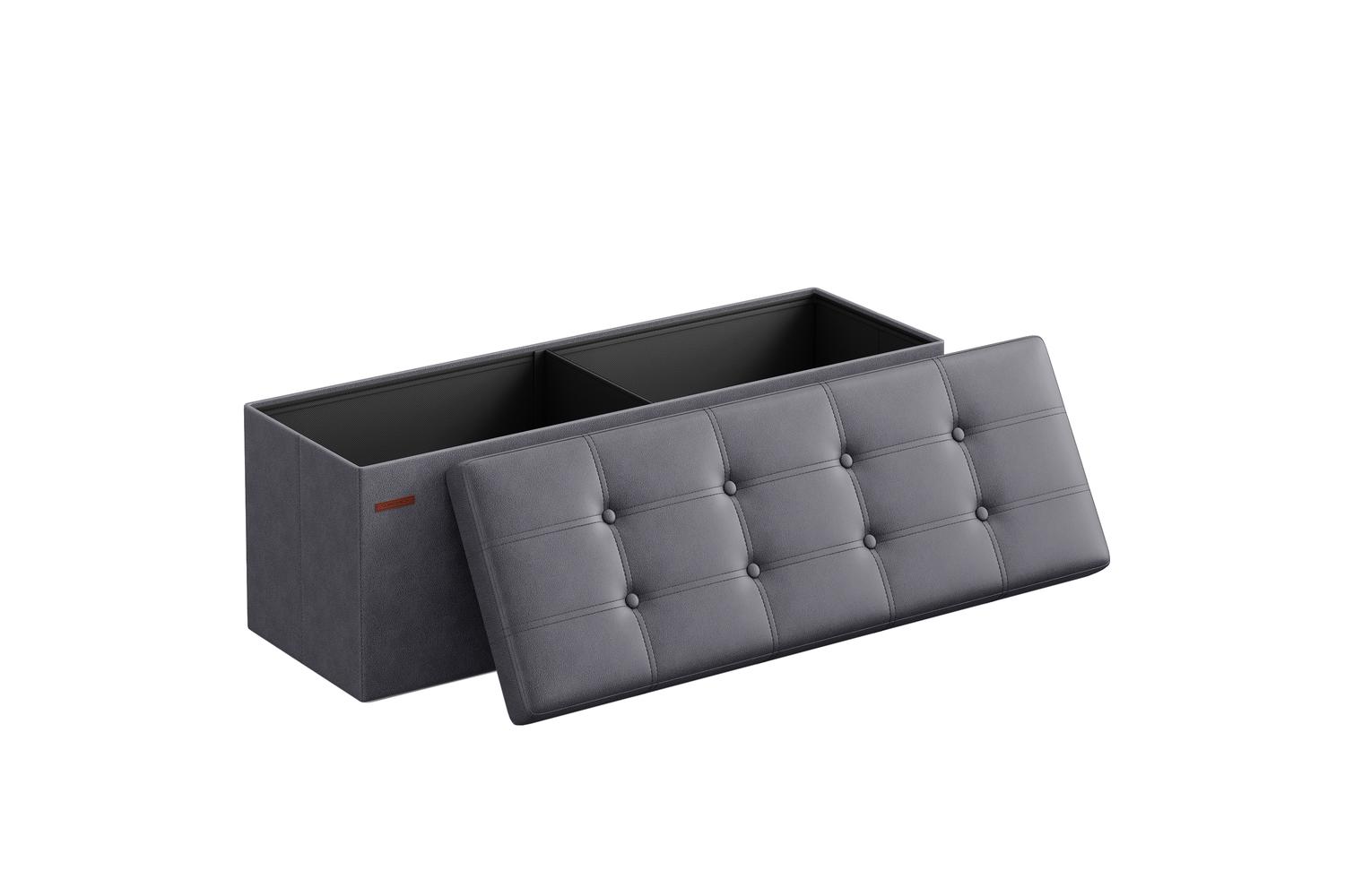 Storage Ottoman | Storage Bench | Synthetic Leather | 110cm