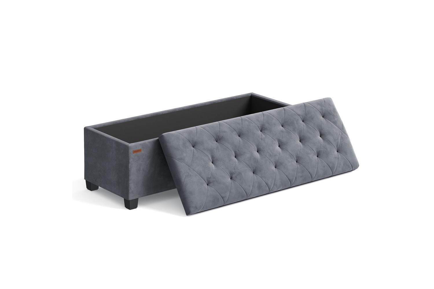 Storage Ottoman | Storage Bench | Linen-like Fabric | 110 X 40 Cm
