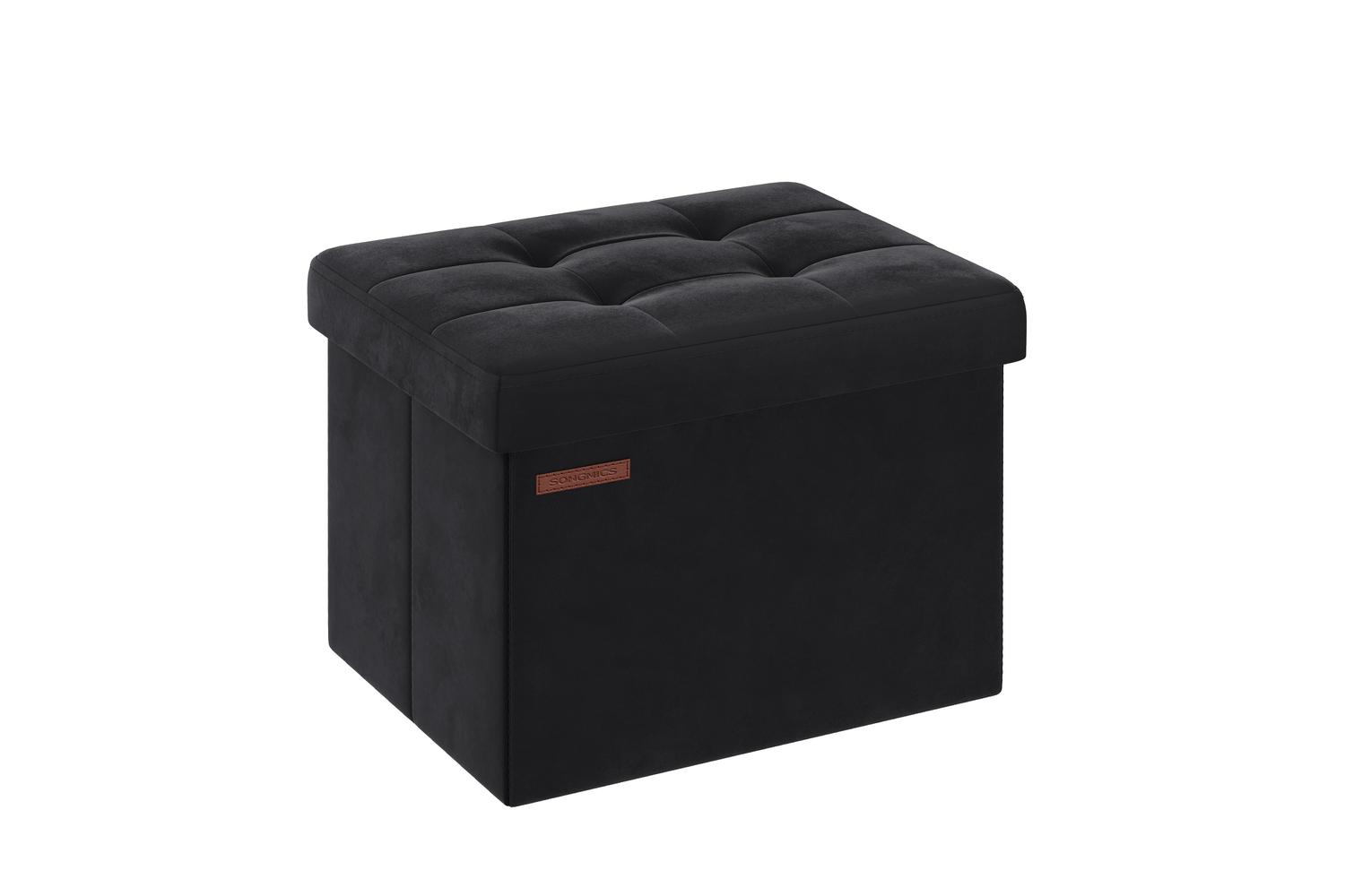 Storage Ottoman | Storage Bench | Velvet | 31 X 41 X 31 Cm