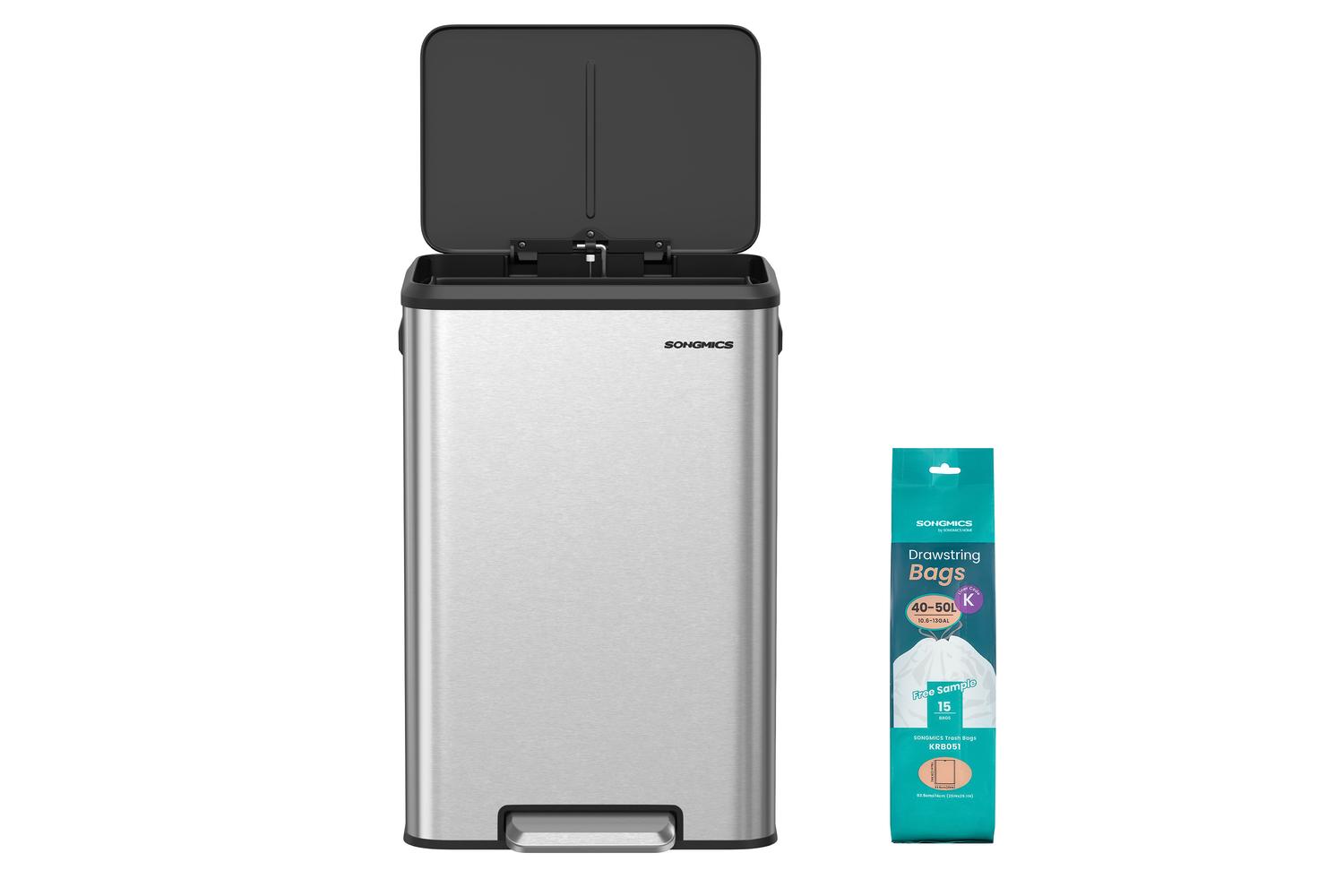 Trach Can | Rubbish Bin | Stainless Steel | 10.5 Gallon