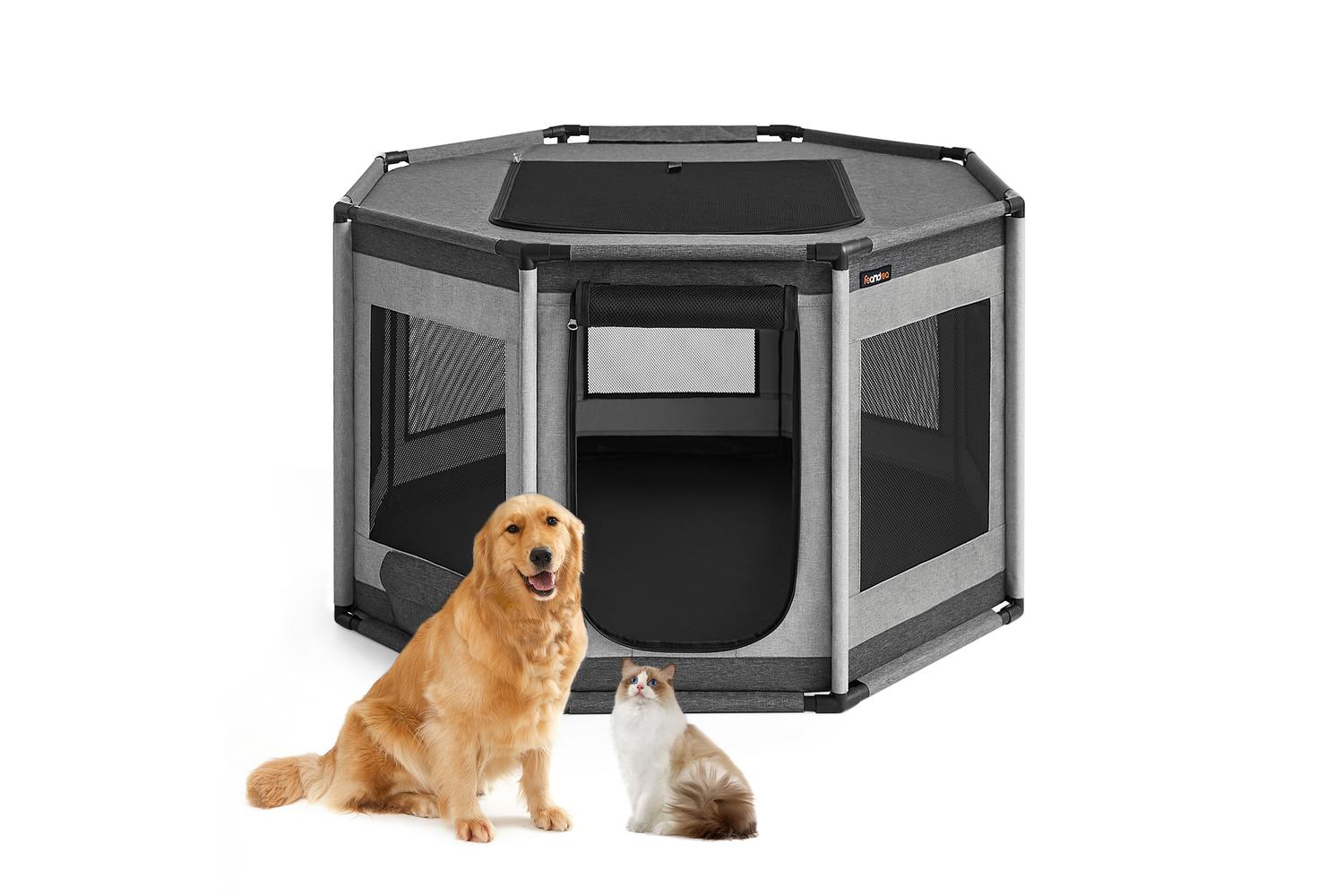 Dog Playpen | Pet Playpen | Oxford Fabric | 112 X 112 X 76 Cm